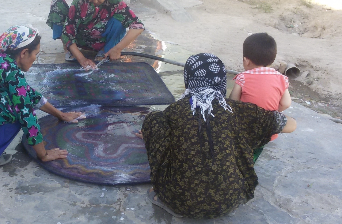 Hand Felted Wool Rugs Made by Women in Afghanistan