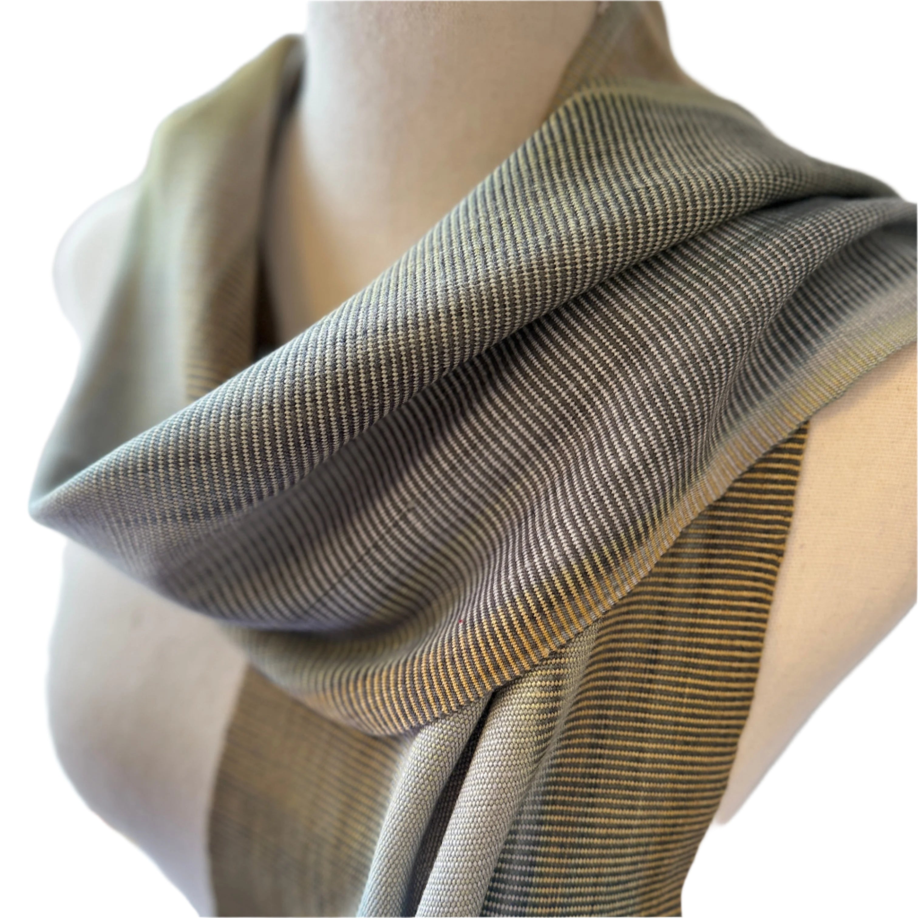 Handwoven Bamboo Olive Scarf Guatemala