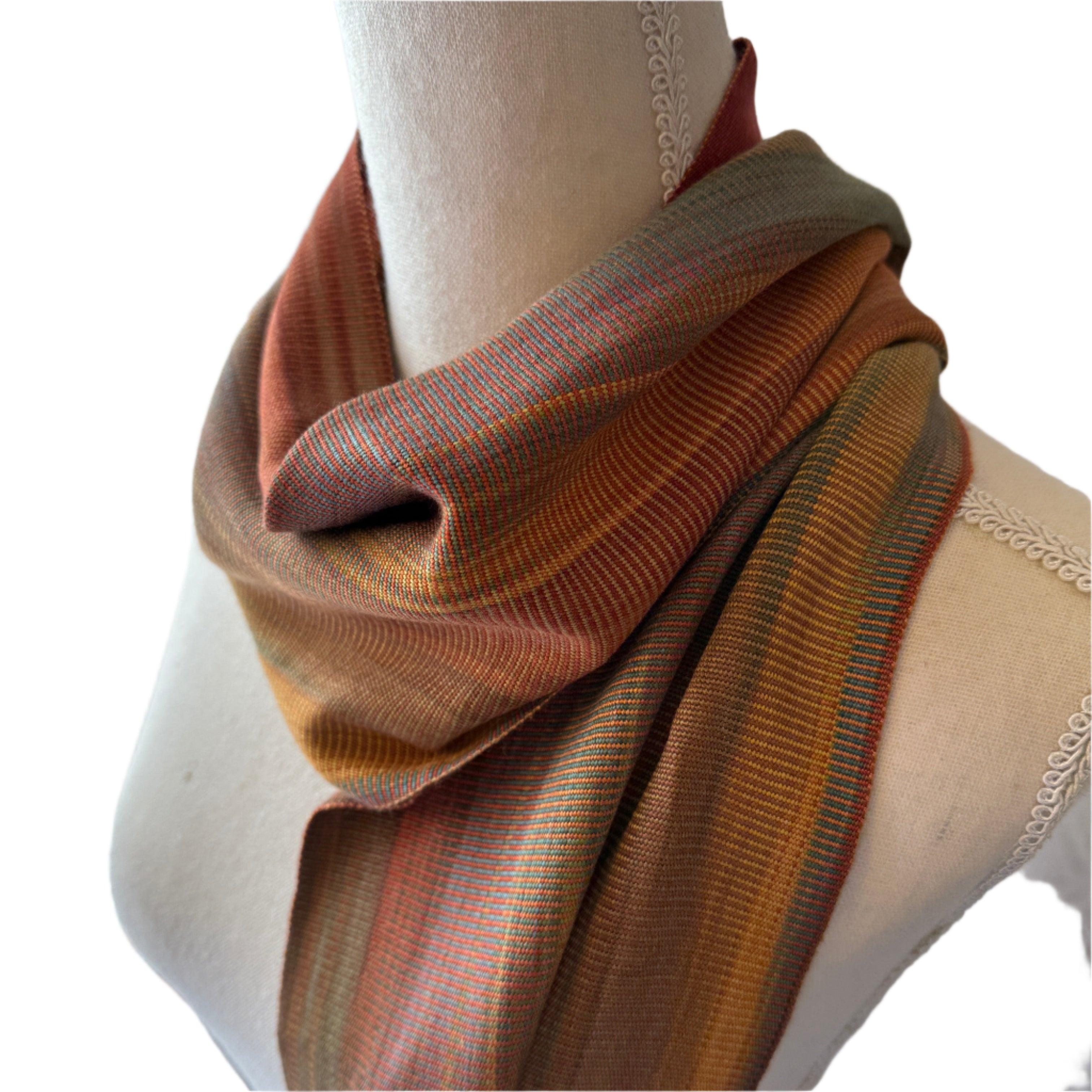 Handwoven Bamboo Warm Scarf Guatemala