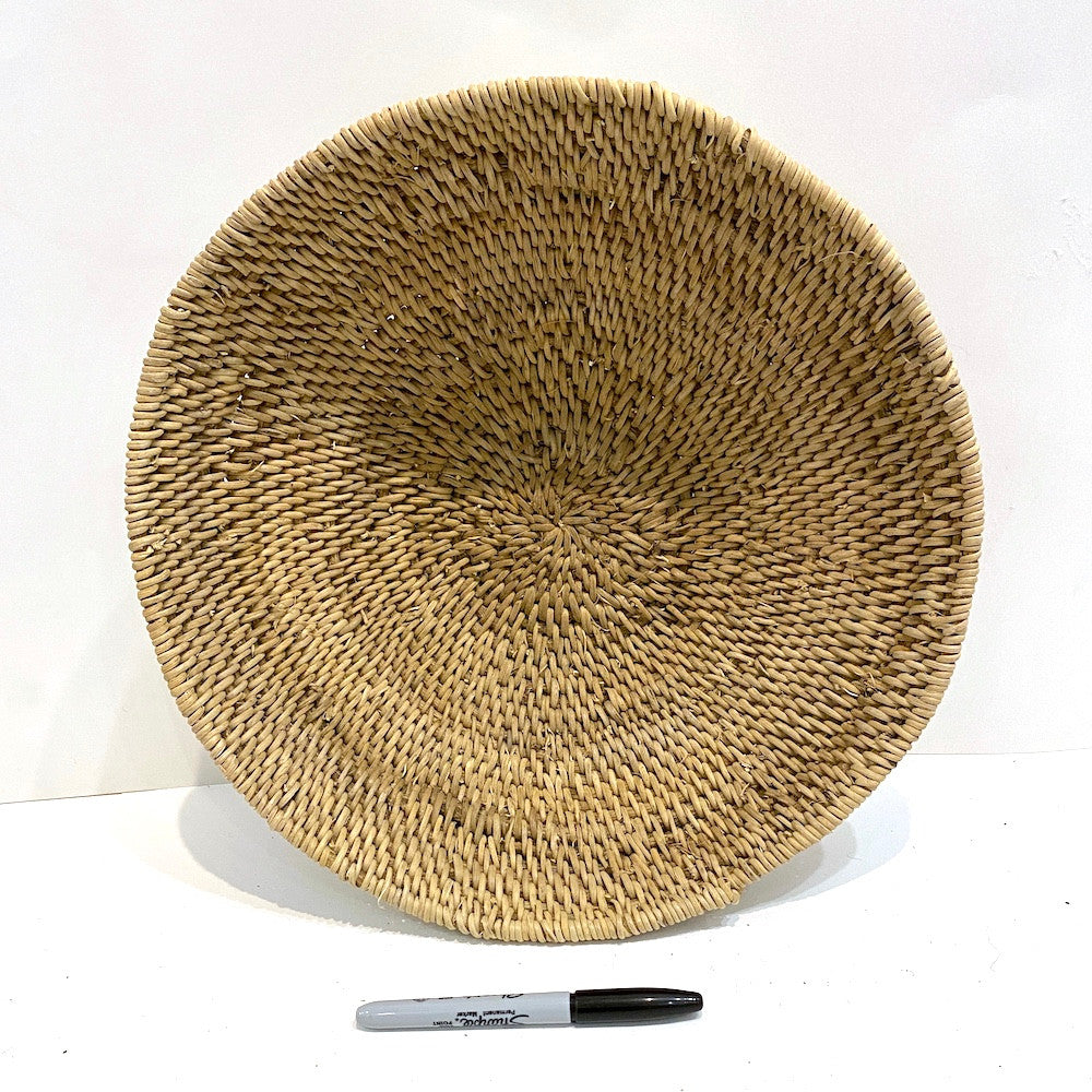 Handmade Buhera Basket Bowl Zimbabwe Size: 13.5' across x 4.5" tall Handmade using sustainably harvested cane