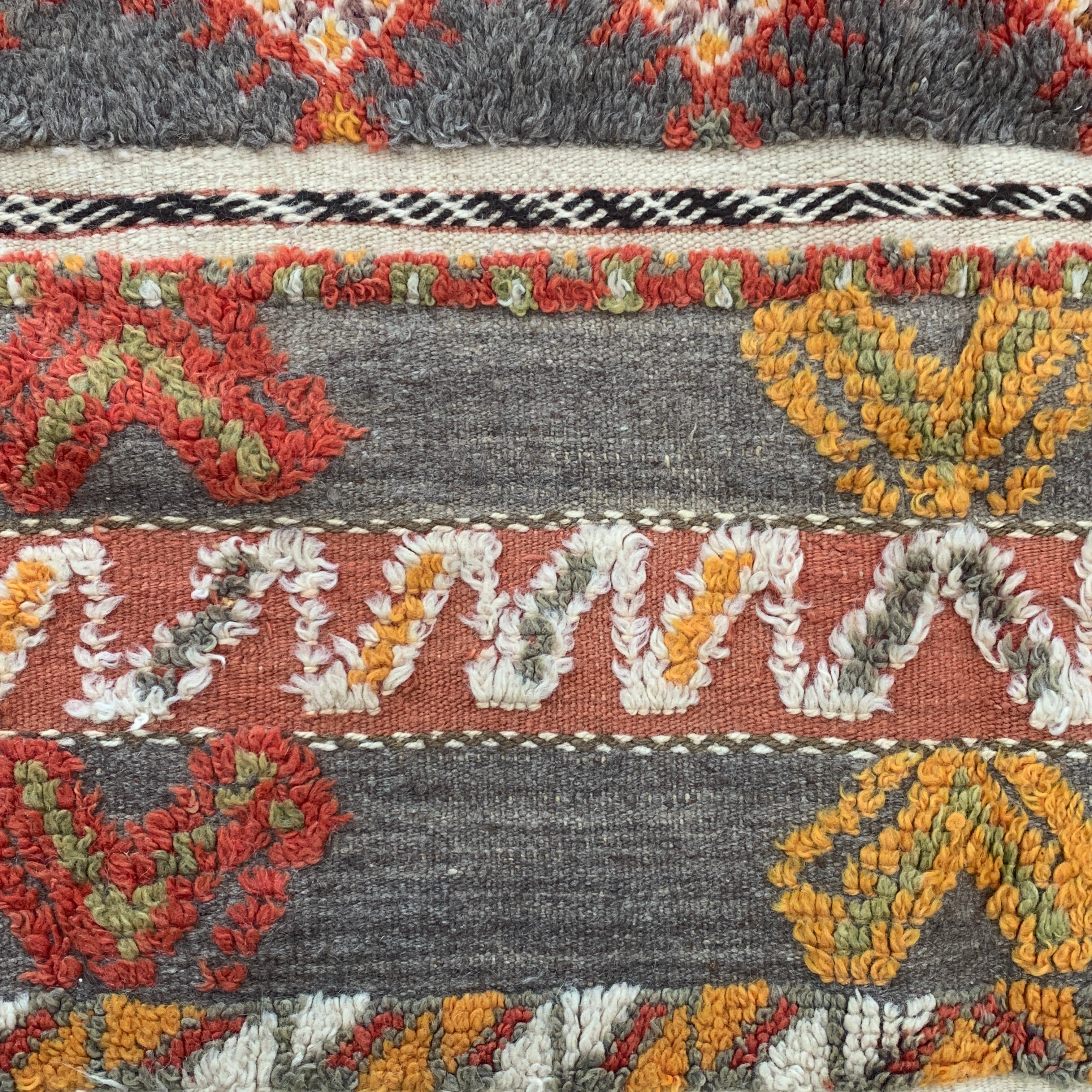 Handwoven Ait Abdellah Wool Rug Morocco -  Golds (64" x 98")