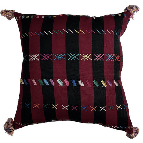 Handwoven Maya Brocade Pillow Guatemala