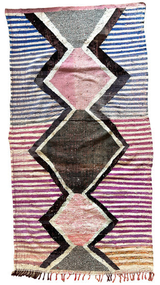 Handwoven Large Diamond Rag Rug 4 Morocco