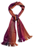 Handwoven Bamboo Magenta Scarf Guatemala