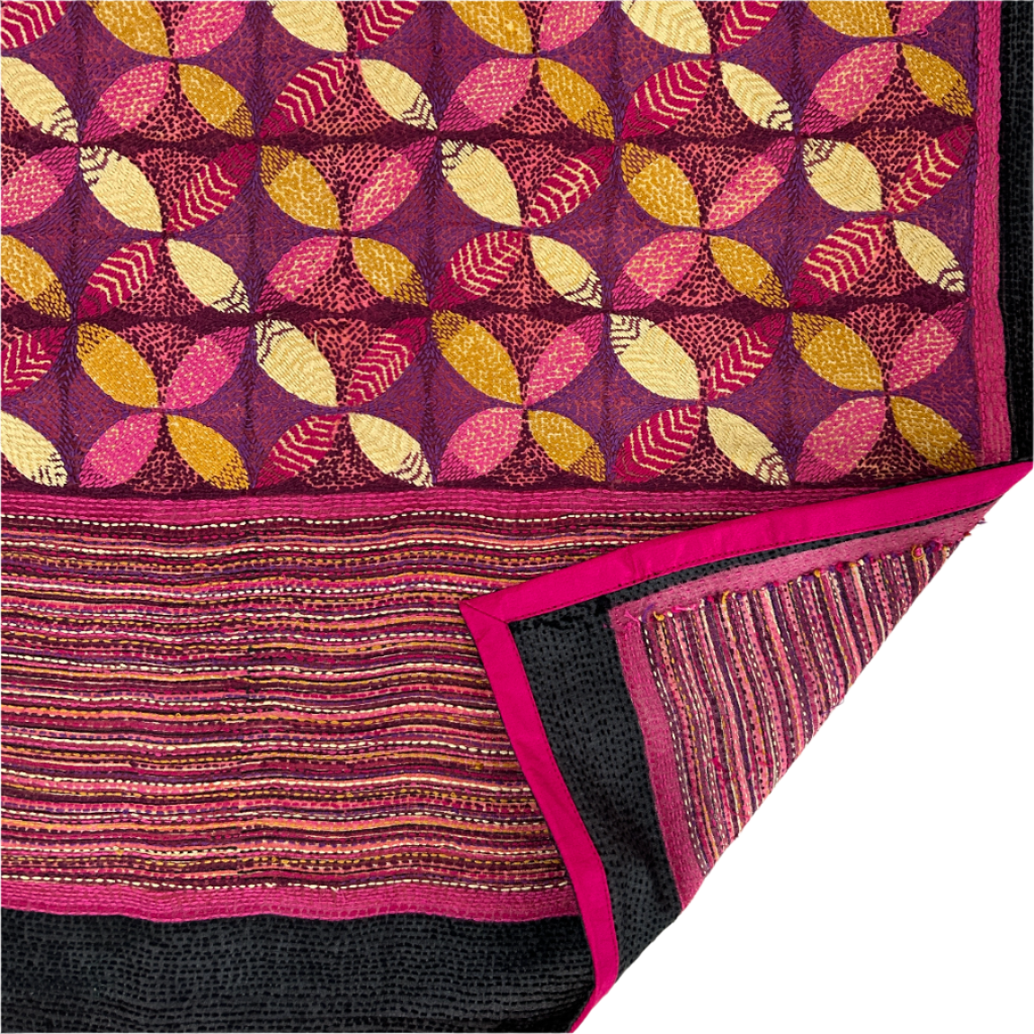 Kantha Stitched Nakshi Scarf India