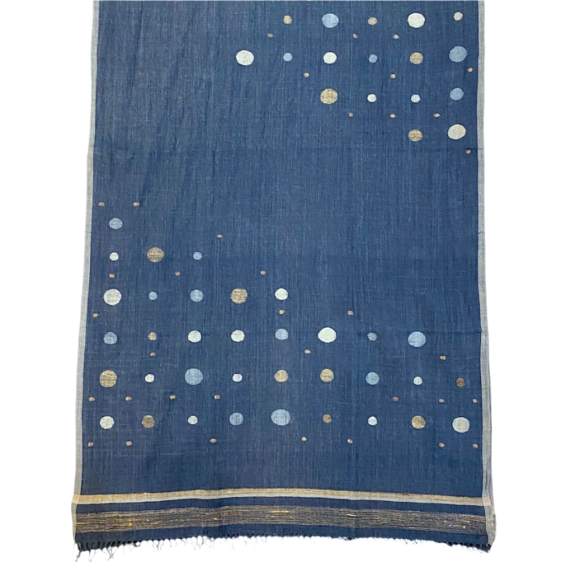 Handwoven Jamdani Circle Cotton Scarf India