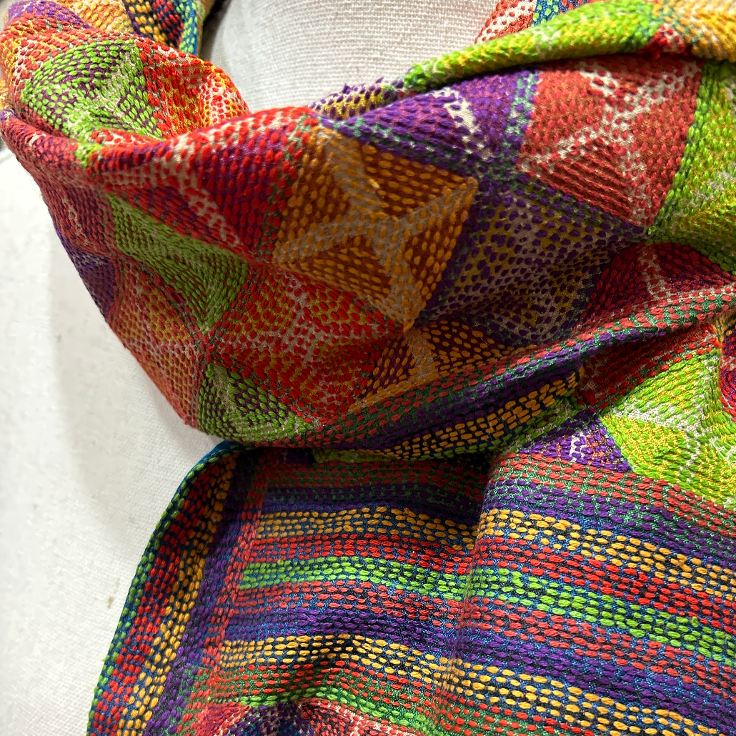 Kantha Stitched Warm Prantik Scarf India