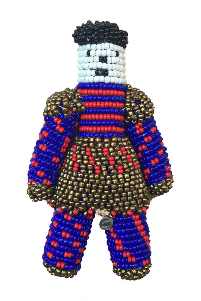 Handmade Beaded Doll 2 South Sudan (7" x 4")