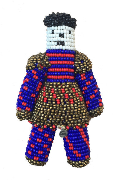 Handmade Beaded Doll 2 South Sudan (7" x 4")