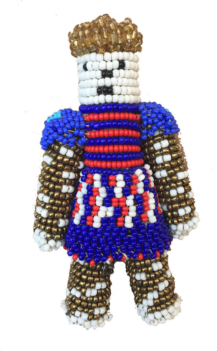 Handmade Beaded Doll 4 South Sudan (7" x 4")