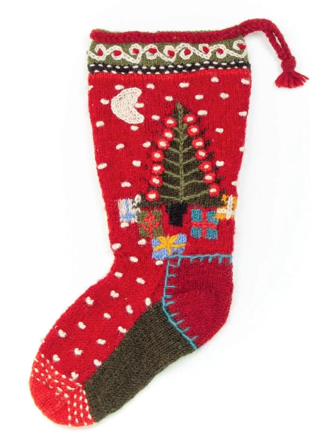 Wool Knit Christmas Stocking Nepal - Presents