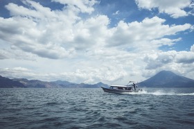 A boat ride on Lake Atitlan Guatemala